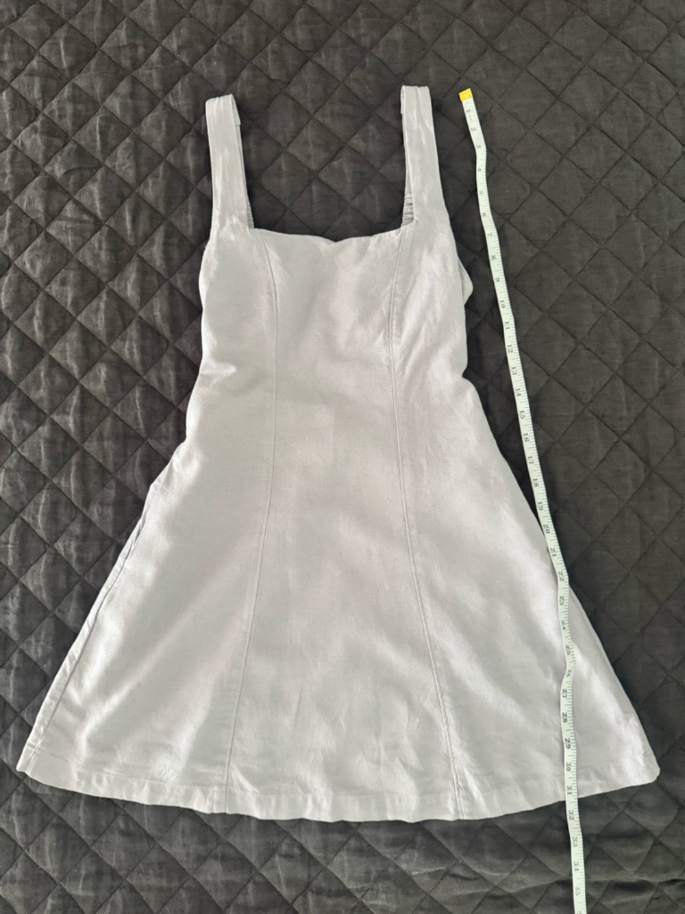 Lilac purple Square Neck Dress